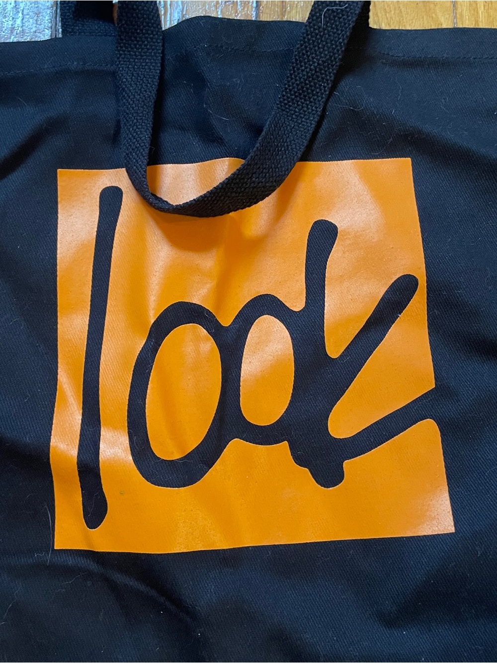 Chicago Lookingglass Theatre Black and Orange Tote Bag - Picture 3 of 5